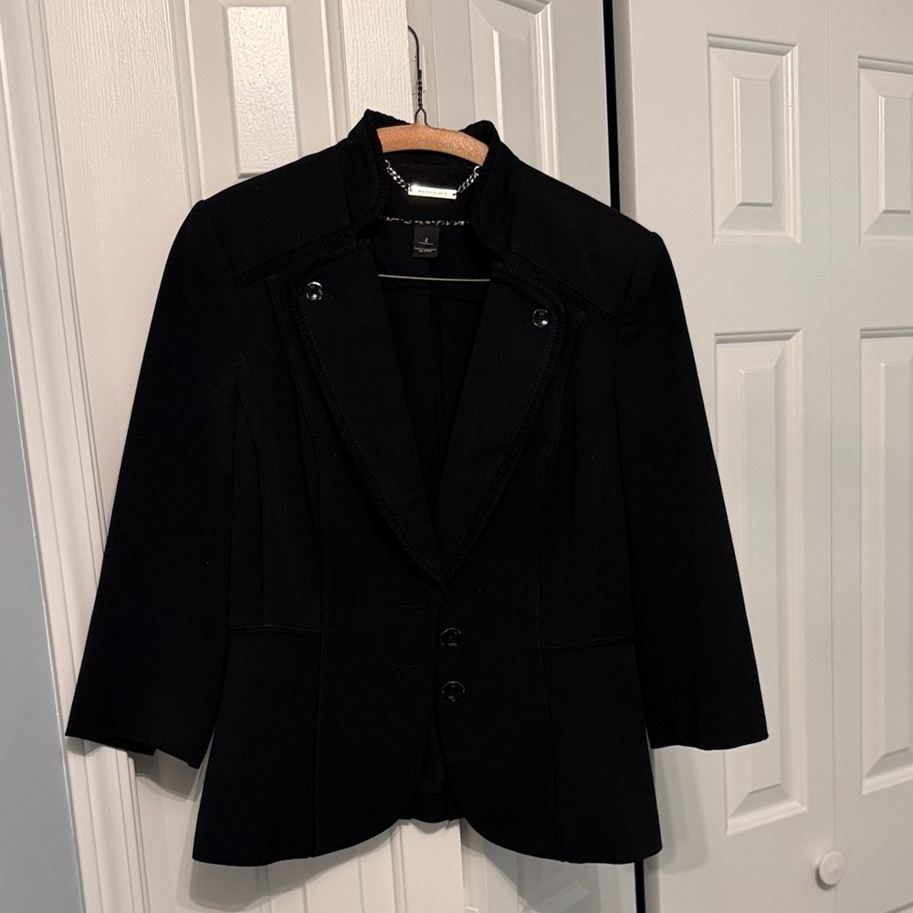 White House Black Market Black Tailored Women's Blazer